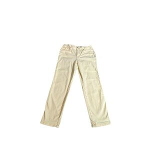 Seven 7 Yellow Skinny Crop Jeans Women’s Size 10 High Rise Stretch Denim